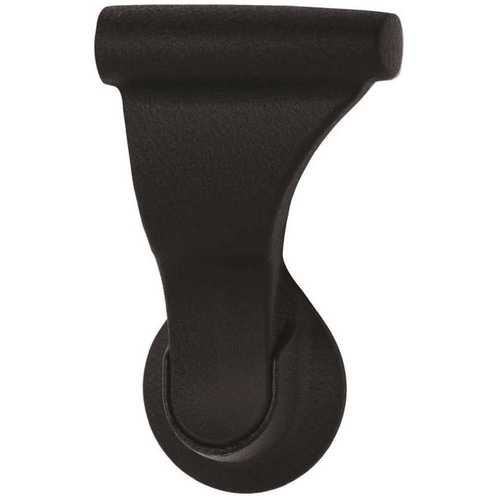 1-3/8 in. Textured Black Dummy Latch Set Door Lever