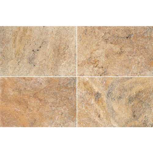 16 in. x 24 in. Rectangle Tuscany Beige Gold Travertine Paver Tile (60-2 sq. ft./Pallet) - pack of 60