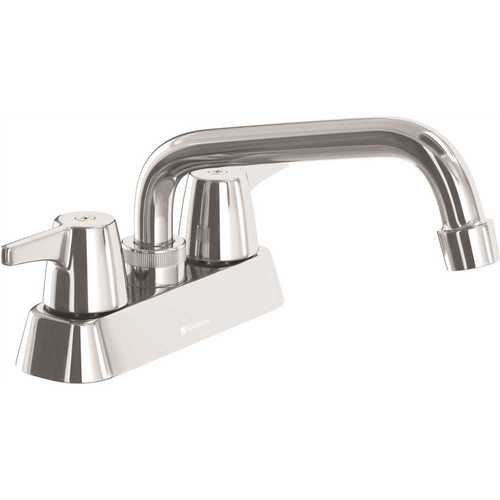 4 in. Centerset 2-Handle Laundry Faucet in Chrome