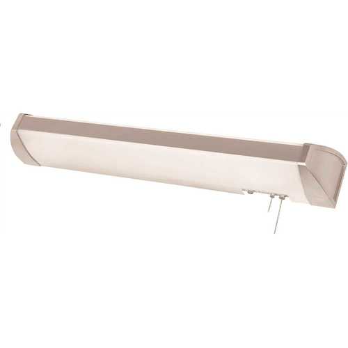 Ideal 40 in. 75-Watt Equivalent Integrated LED Brushed Nickel Overbed Fixture