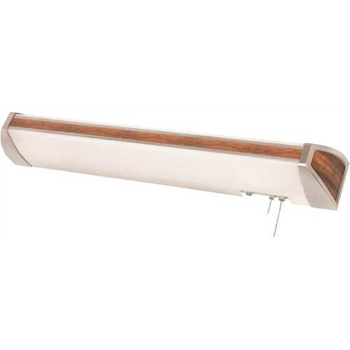 Ideal 52 in. 46-Watt 96-Watt Equivalent Integrated LED Mahogany Overbed Fixture