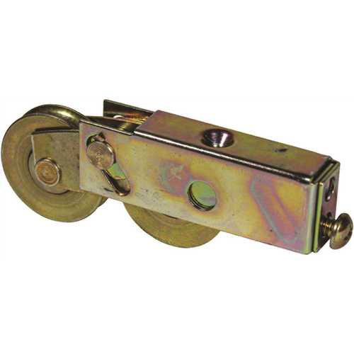 Patio Door Roller Tandem 1-1/2 Steel Wheels top Hole Mounting