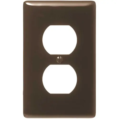 1-Gang Duplex Wall Plate - Brown