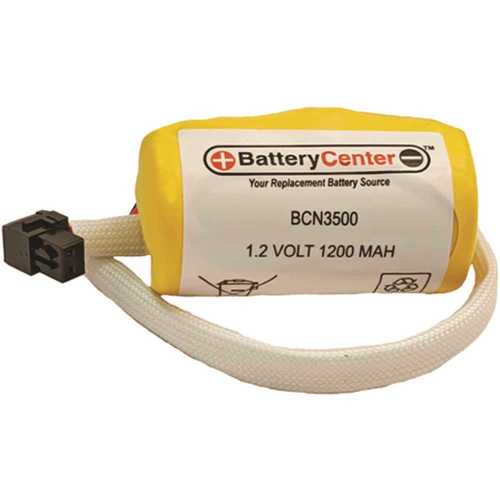 Battery Center BCN3500 1.2-Volt 1,200 mAh Nickel Cadmium/NiCad Replacement Rechargeable Battery for Emergency Lighting