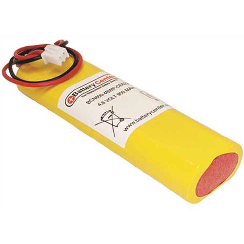 Battery Center 192404270742 4.8 Volt 900 mAh Replacement Rechargeable Battery for the D-AA650B/D-AA650BX4 Nickel Cadmium NiCad Emergency Light