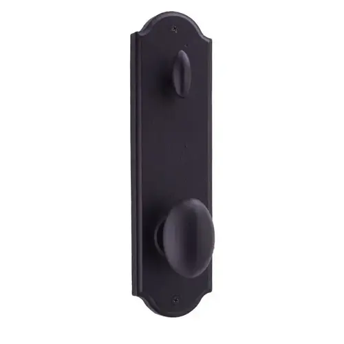 Durham Single Cylinder Handleset Trim for Stonebriar or Wiltshire with Adjustable Latch and Round Corner Strikes Oil Rubbed Bronze Finish