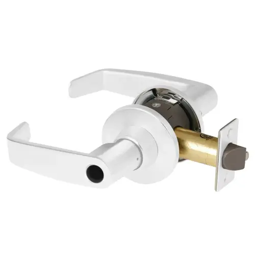 Cylindrical Lock White Suede