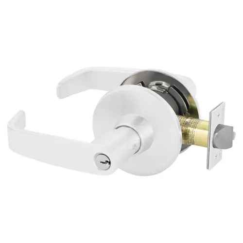 Cylindrical Lock White Suede