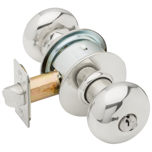 A Series Storeroom Plymouth Lock C Keyway with 11096 Latch 10001 Strike Bright Chrome Finish