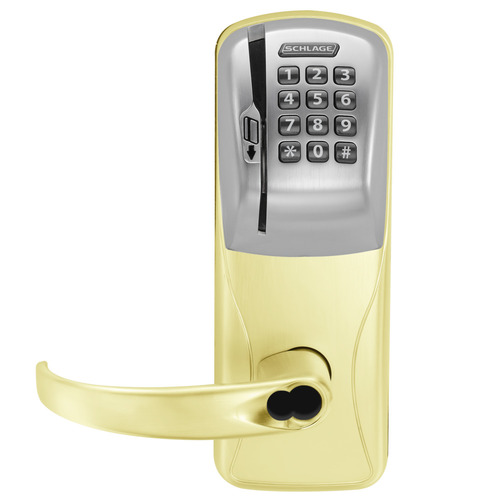 Electric Mortise Lock Bright Brass