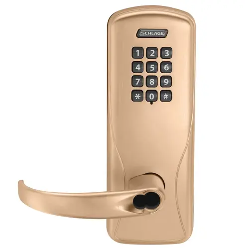 Electric Cylindrical Lock Satin Bronze Clear Coated