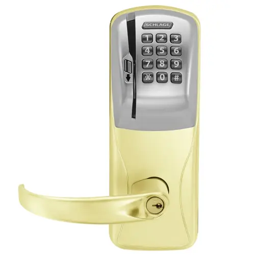 Electric Mortise Lock Bright Brass