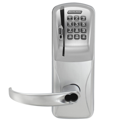 Electric Cylindrical Lock Satin Chrome