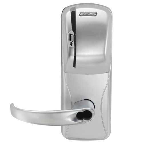 Electric Cylindrical Lock Satin Chrome