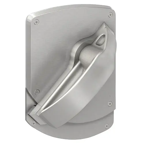 Grade 1 Bath/Bedroom Privacy Lock, High Security Ligature Resistant Trim, Non-Keyed, Satin Stainless Steel Finish, Left Hand Satin Stainless Steel