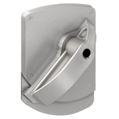 Grade 1 Entrance Lock, High Security Ligature Resistant Trim, Less Cylinder, Satin Stainless Steel Finish, Right Hand Satin Stainless Steel