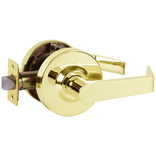 Passage Cylindrical SR Lever Lock Bright Brass Finish