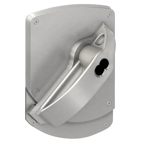 Grade 1 Classroom Lock, High Security Ligature Resistant Trim, Schlage FSIC Prep Less Core, Satin Stainless Steel Finish, Left Hand Satin Stainless Steel