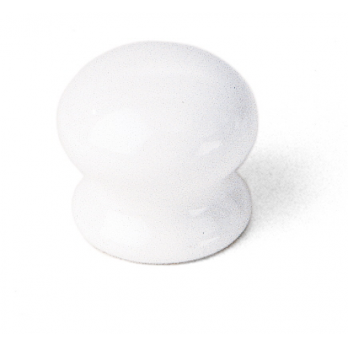 1 3/8" Ceramic Knob - White