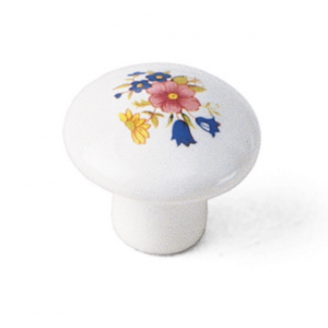 Laurey 01442 1 3/8" Ceramic Knob - Bouquet