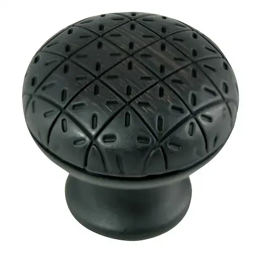 1 1/4" Round Pillow Knob - Oil Rubbed Bronze