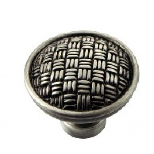 1 1/4" Rattan Knob - Satin Antique Nickel