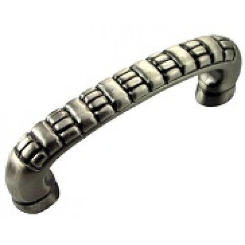 3" Ribbed Pull - Satin Antique Nickel