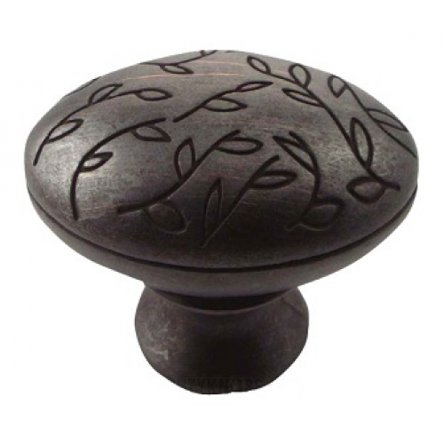 MNG 15213 1 1/2" Vine Egg Knob - Oil Rubbed Bronze