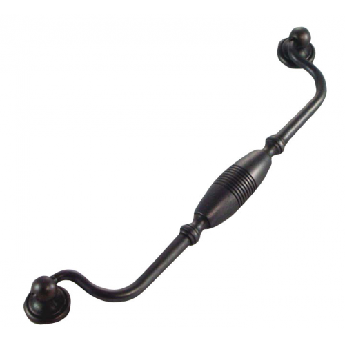 9" Striped Drop Pull - Oil Rubbed Bronze