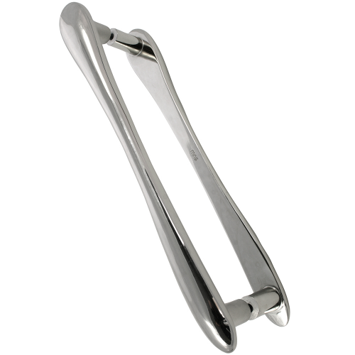 MNG 20014bb 12" Potato Oversized Pull - Polished Nickel - o/a 14" BB