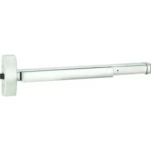 Stanley Precision FL21036303 Fire Rated 3' Apex Rim Wide Style Night Latch Exit Device Satin Stainless Steel Finish
