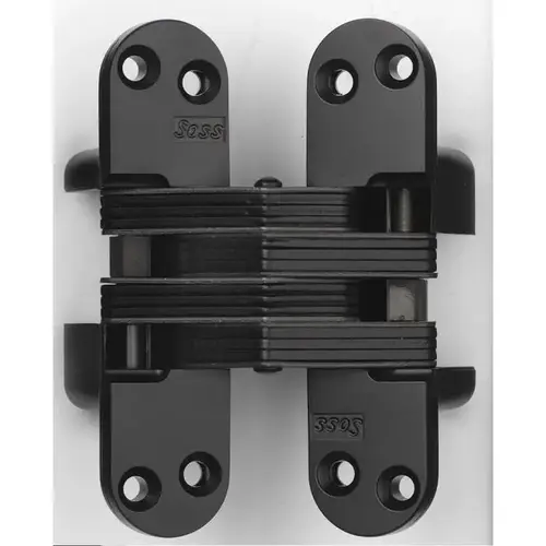 1-1/8" x 4-39/64" Heavy Duty Alloy Steel Fire Rated Invisible Hinge for 1-3/4" Doors Black Finish