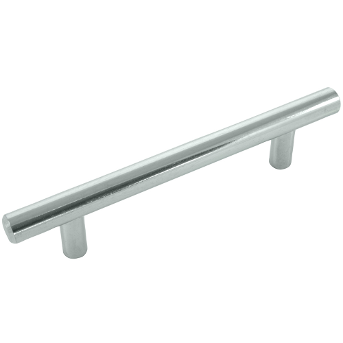 Steel T-Bar Pull - Polished Chrome - 96mm