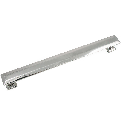 8" Pull with Back Plate - Poise - Polished Nickel