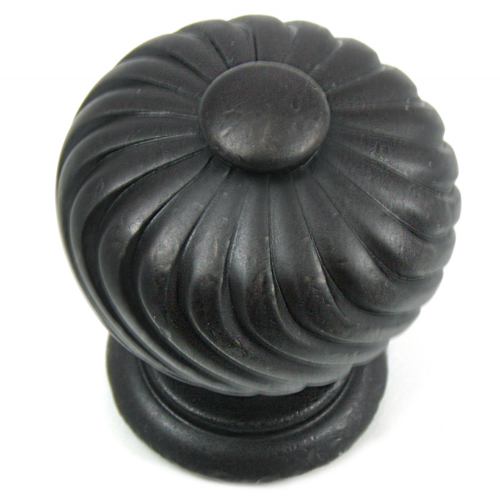 1 1/4" Knob - French Twist - Oil Rubbed Bronze