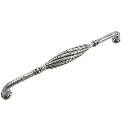 8" Pull - French Twist - Distressed Pewter