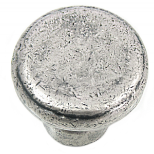 MNG 84364 1" dia. Button Knob - Riverstone - Distressed Pewter
