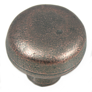 MNG 84465 1 1/4" dia. Round Knob - Riverstone-Dark Antique Copper