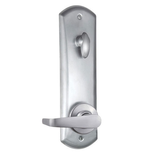 Kwikset 508KNL-26DS Light Commercial Kingston Interconnected Passage Door Lock SmartKey with 23/8 NFL Square Corner Latch and 85278 Square Corner Strike Satin Chrome Finish