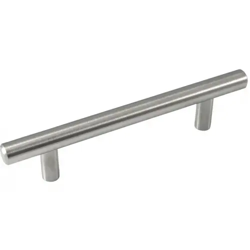 4" - 6" Overall - Builders Steel Plated T-Bar Pull - Brushed Satin Nickel