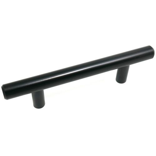 Steel T-Bar Pull - Matte Black - 3"