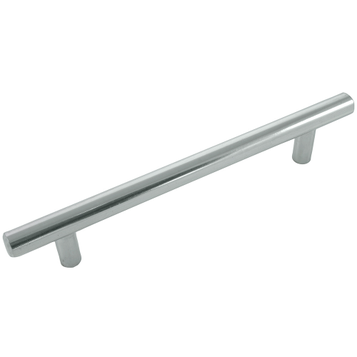 Steel T-Bar Pull - Polished Chrome - 128mm