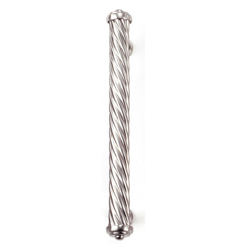 6 1/4" Small Jumbo Capri Pull- Pewter Brushed Satin Nickel