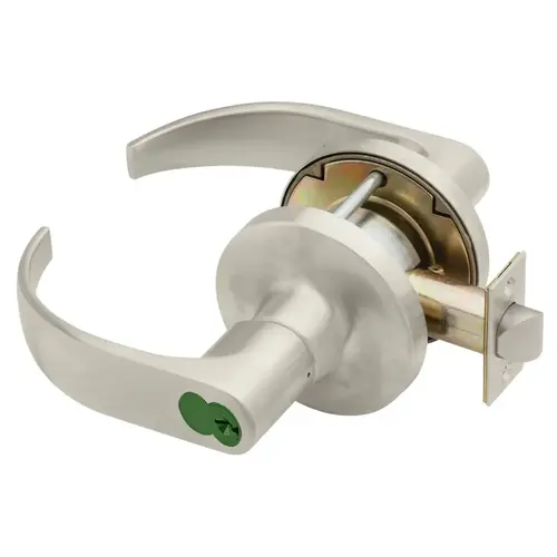 Lock Cylindrical Lock Satin Nickel Plated Clear Coated