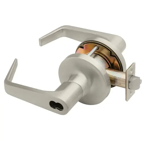 Lock Cylindrical Lock Satin Nickel Plated Clear Coated