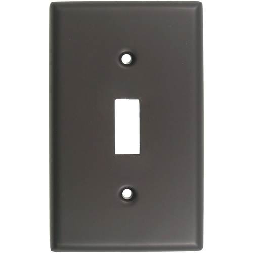 Single Toggle Switch Plate Oil Rubbed Bronze Finish