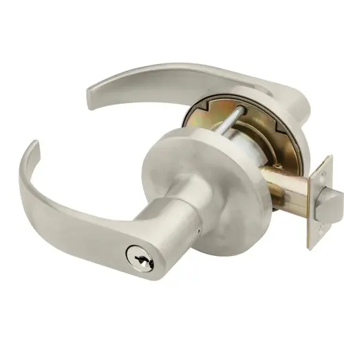 Lock Cylindrical Lock Satin Nickel Plated Clear Coated