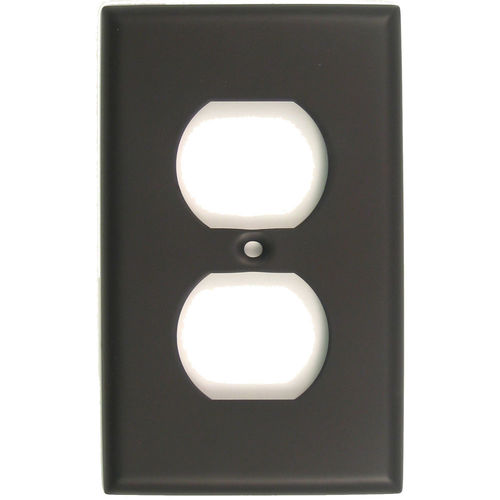 Single Outlet Switch Plate Oil Rubbed Bronze Finish