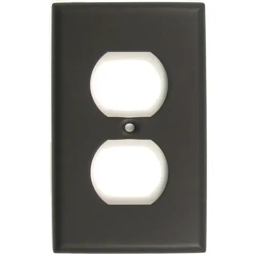 Single Outlet Switch Plate Oil Rubbed Bronze Finish