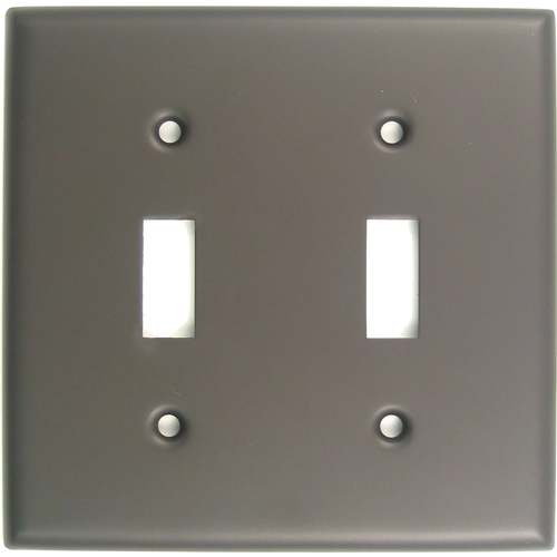 Double Toggle Switch Plate Oil Rubbed Bronze Finish